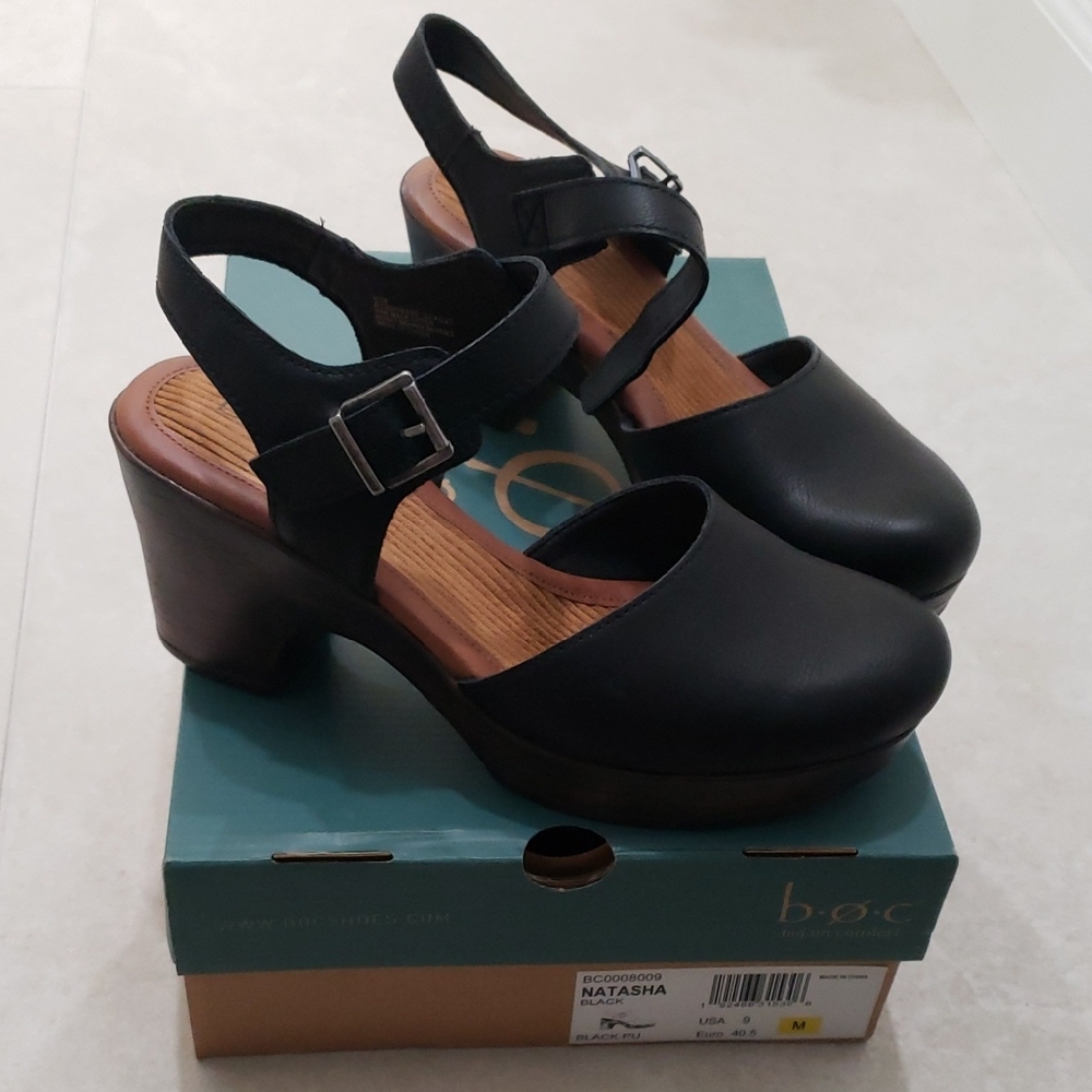 b.o.c. Black Platform Mary Jane Shoes